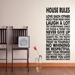 House Rules Vinyl Wall Decal Sticker We Do Art Vinyl Poster Print Sign for Living Dining Room Decals